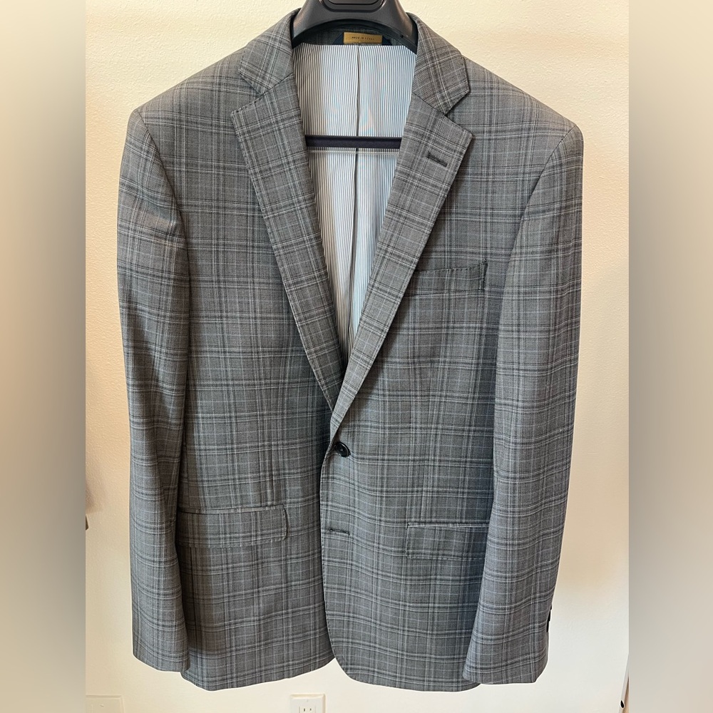 Brooks Brothers Grey Explorer Performance Sport Coat Regent Fit 40R